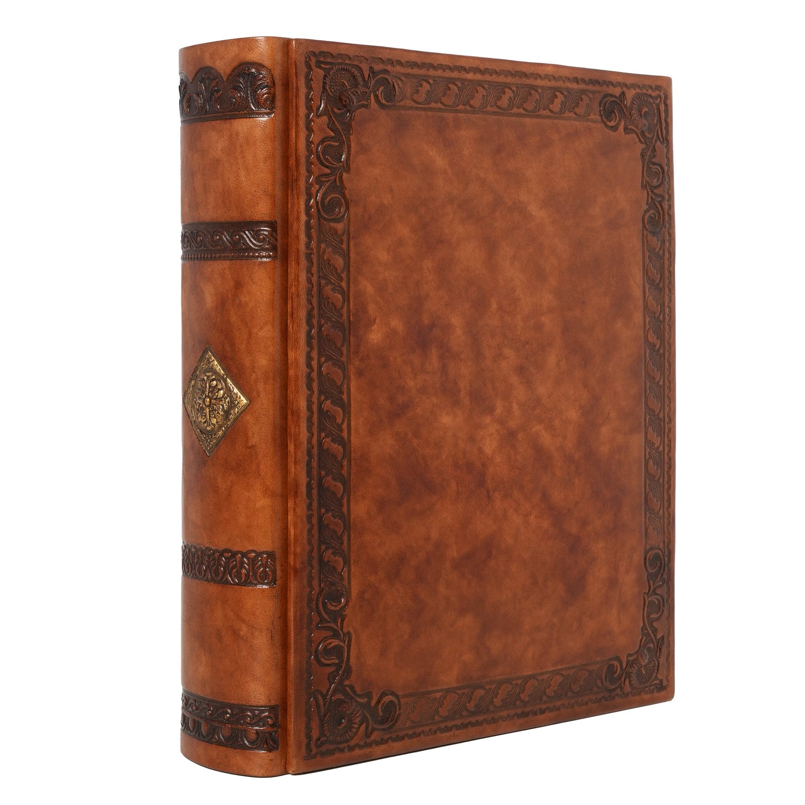 album in pelle ruota floreale