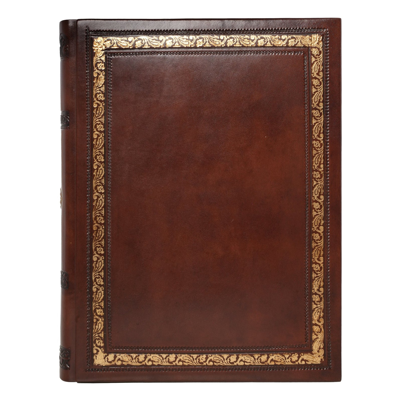 album in pelle rota oro