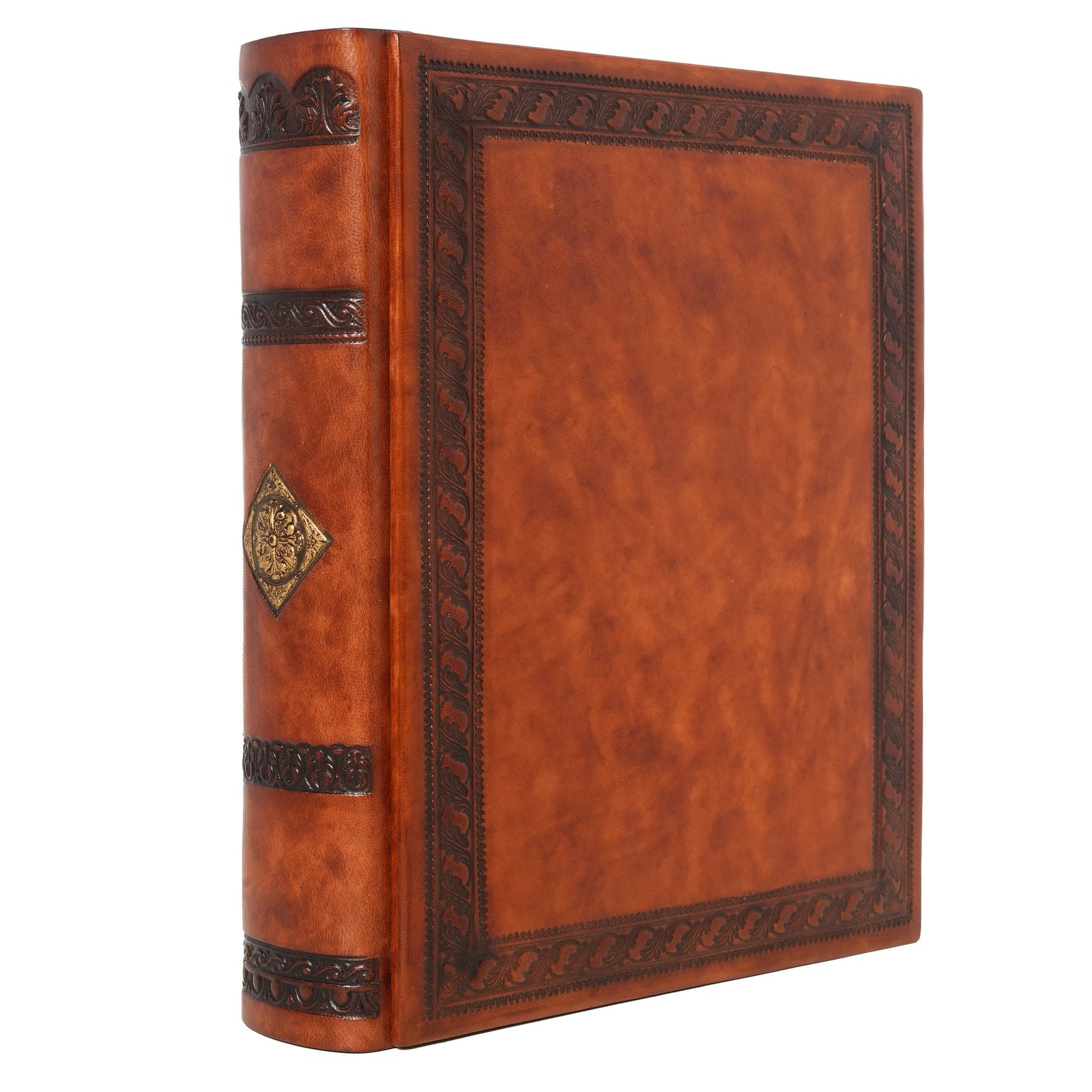 album in pelle ruota floreale