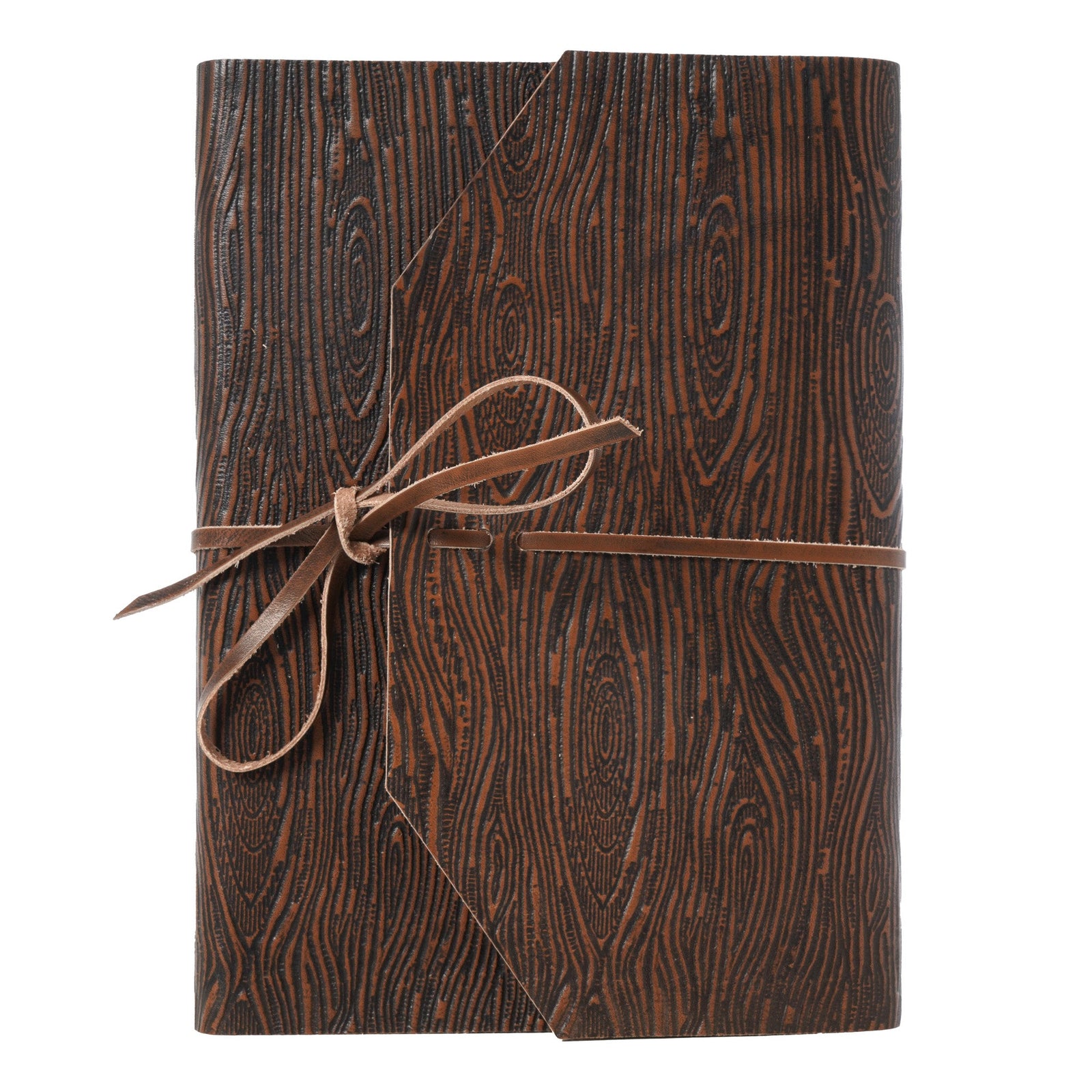 diario in cuoio fisso ed estraibile corteccia